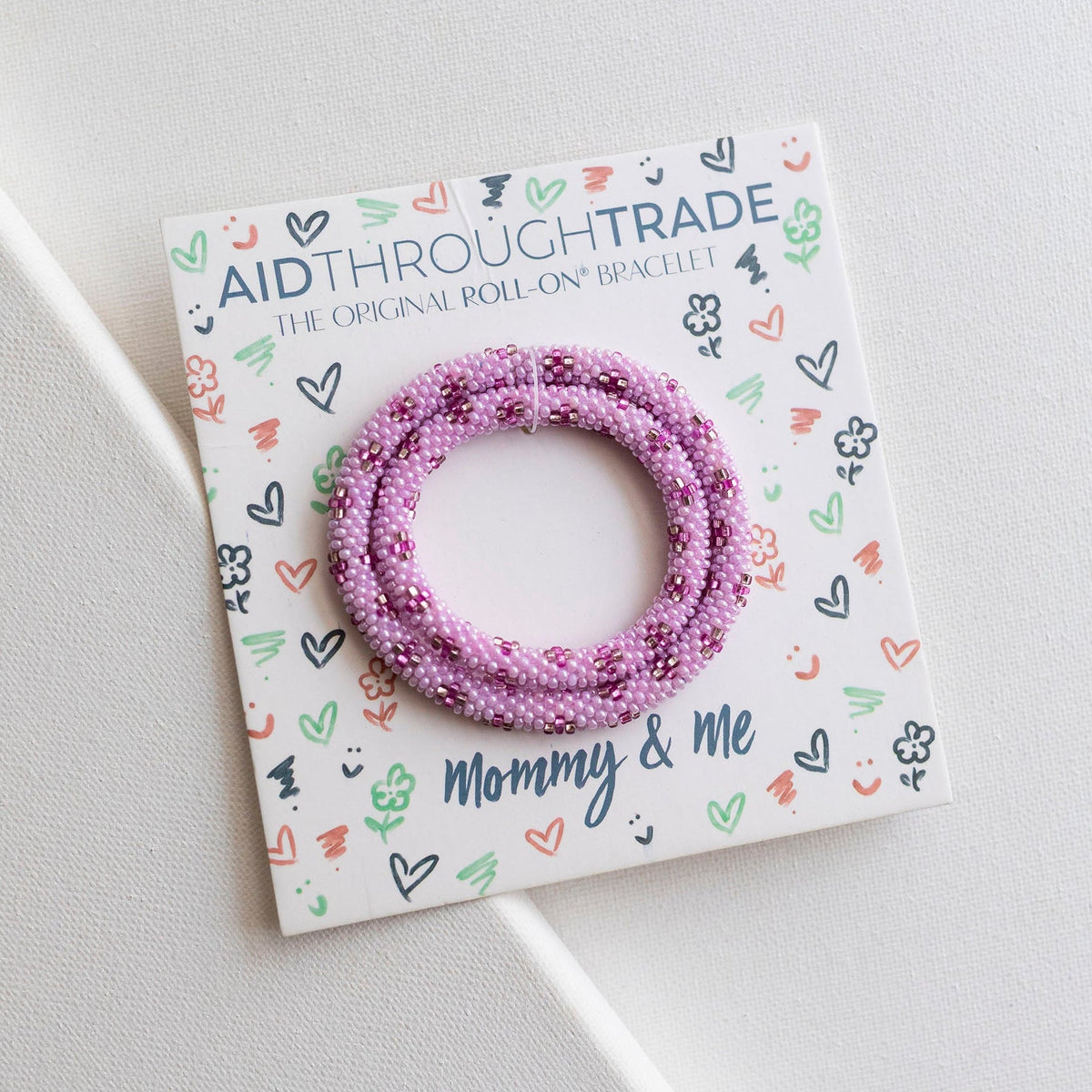Mommy & Me Roll-On® Bracelets - Orchid