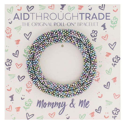 Mommy & Me Roll-On® Bracelets - Pastel Moon