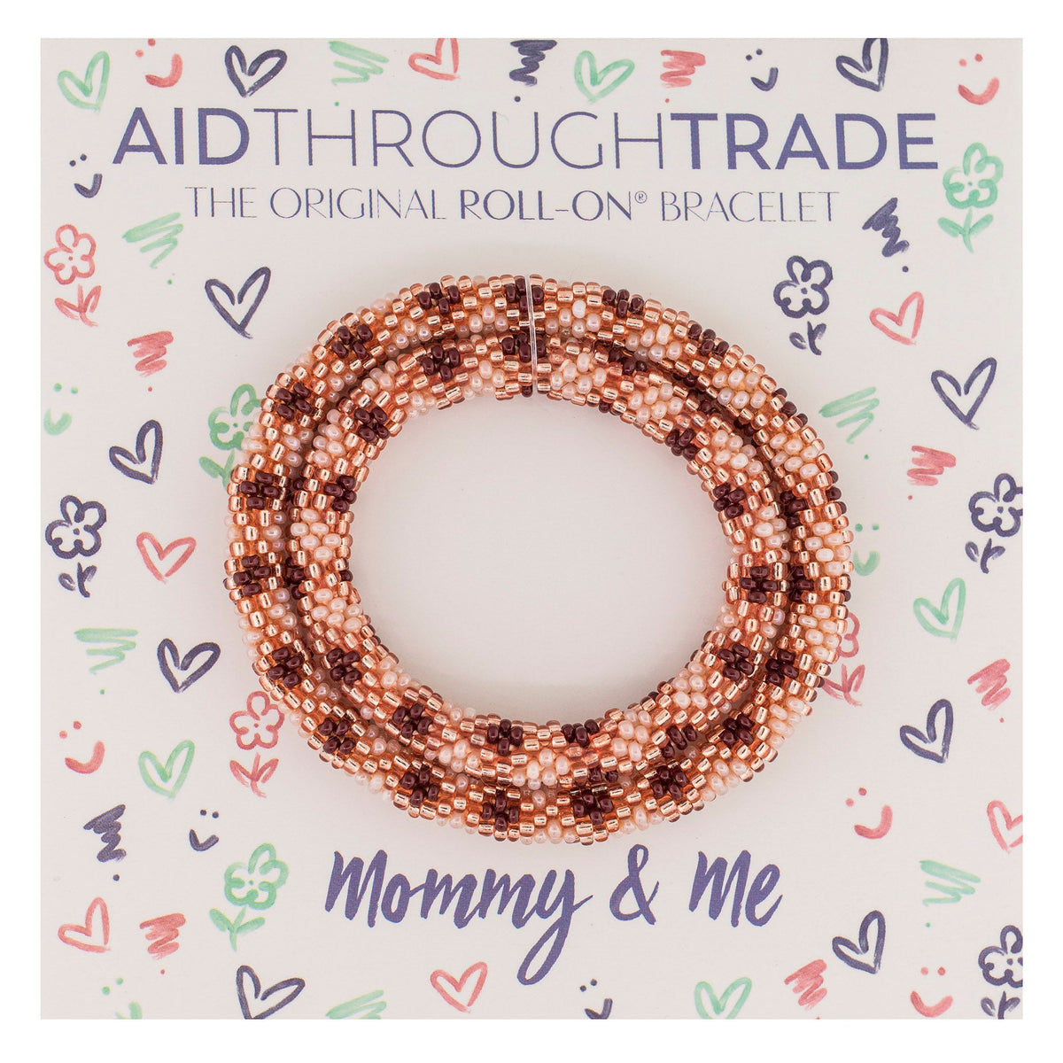 Mommy & Me Roll-On® Bracelets - Rosewood