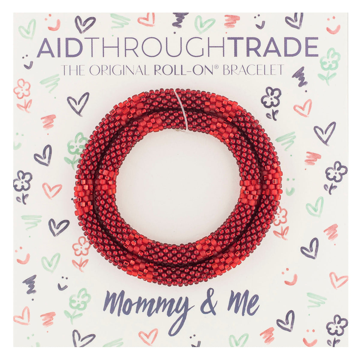 Mommy & Me Roll-On® Bracelets - Scarlet