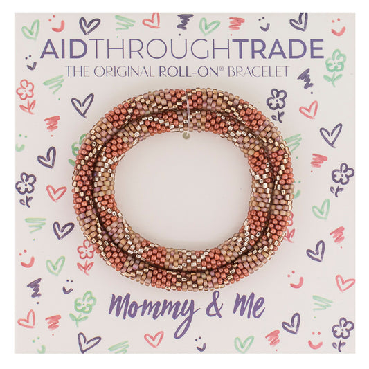Mommy & Me Roll-On® Bracelets - Terracotta