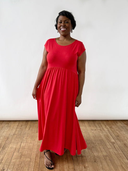 DEBORAH dress in Bright Ruby