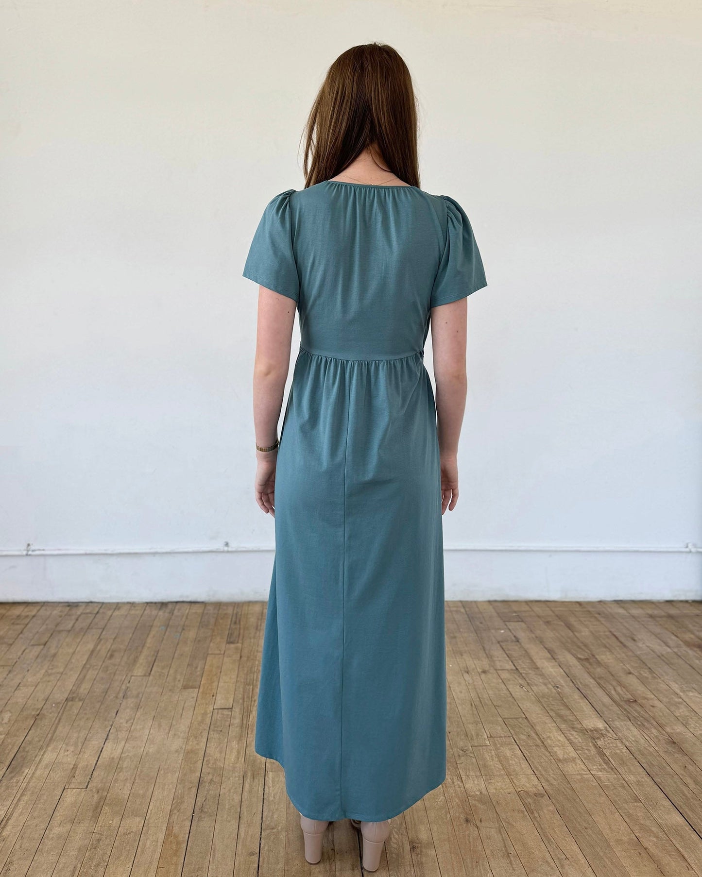MONICA dress in Dark Aqua