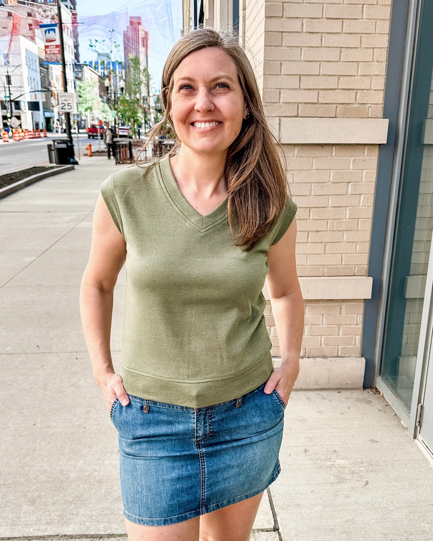 Sleeveless Knit Vest Top