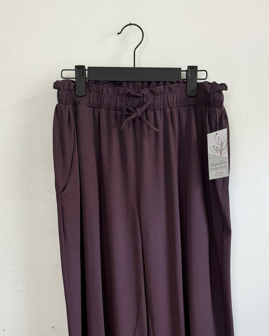 JOJO paperbag pants in Plum