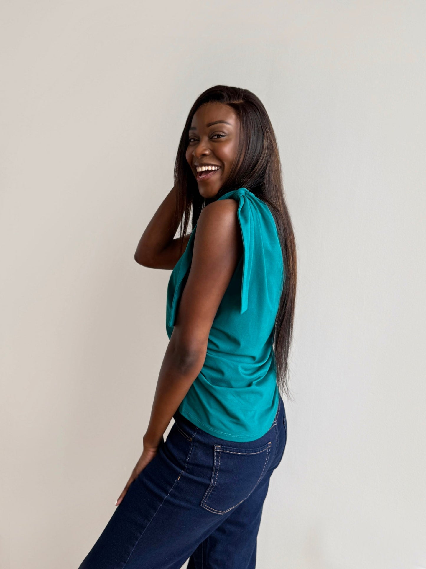 KERRINE top in Teal