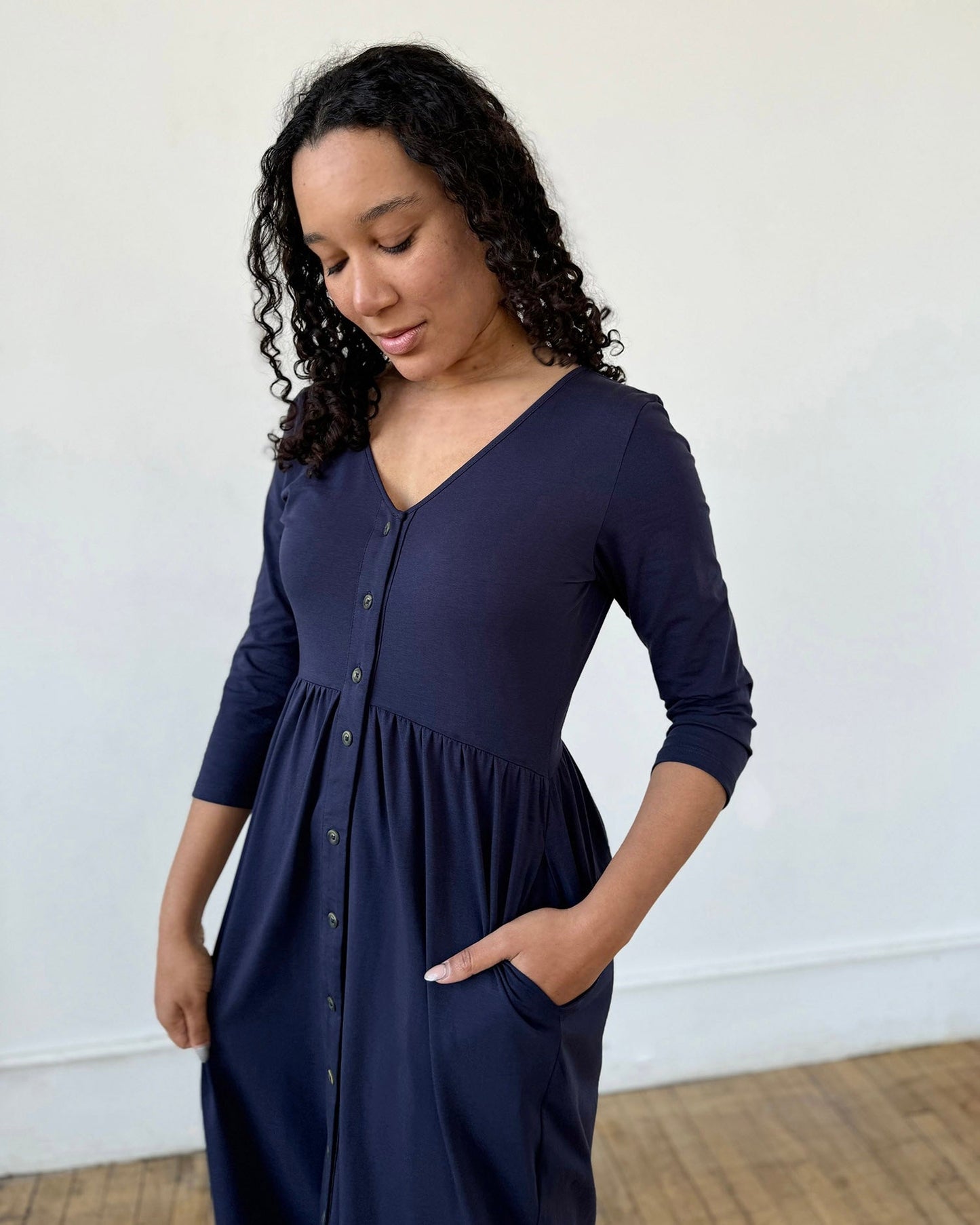 SOFIA dress in Navy