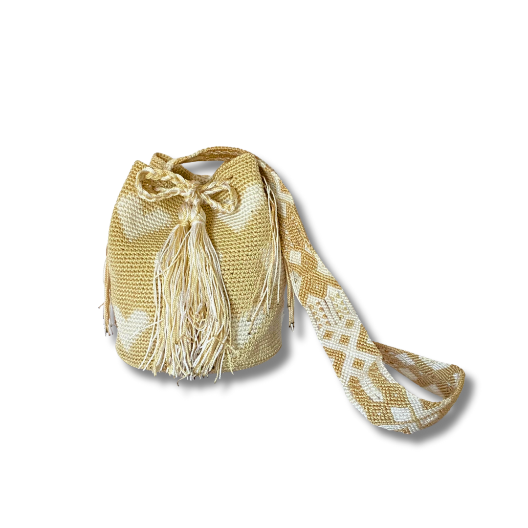 Catalina Hearts Crochet Cross-Body Bag One of a Kind - Mexico