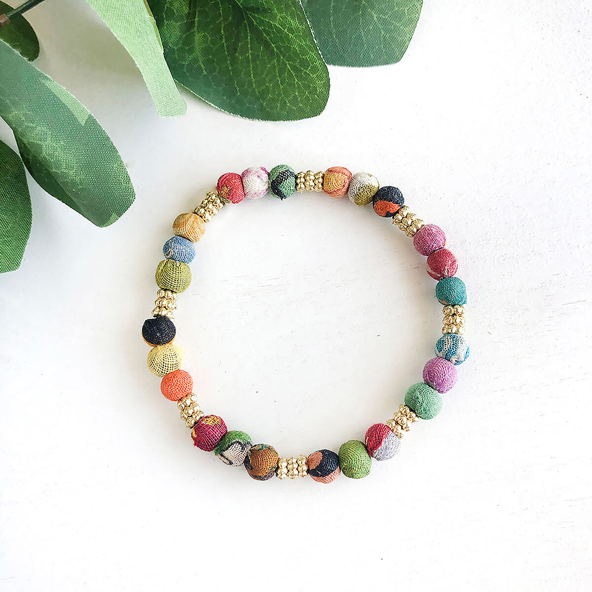 Adorned Kantha Bracelet
