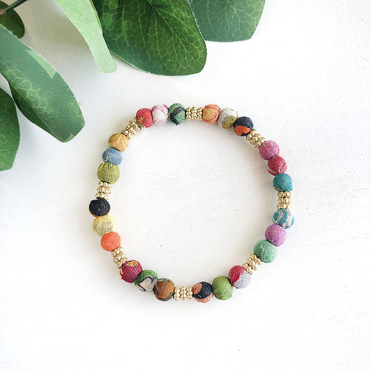 Adorned Kantha Bracelet