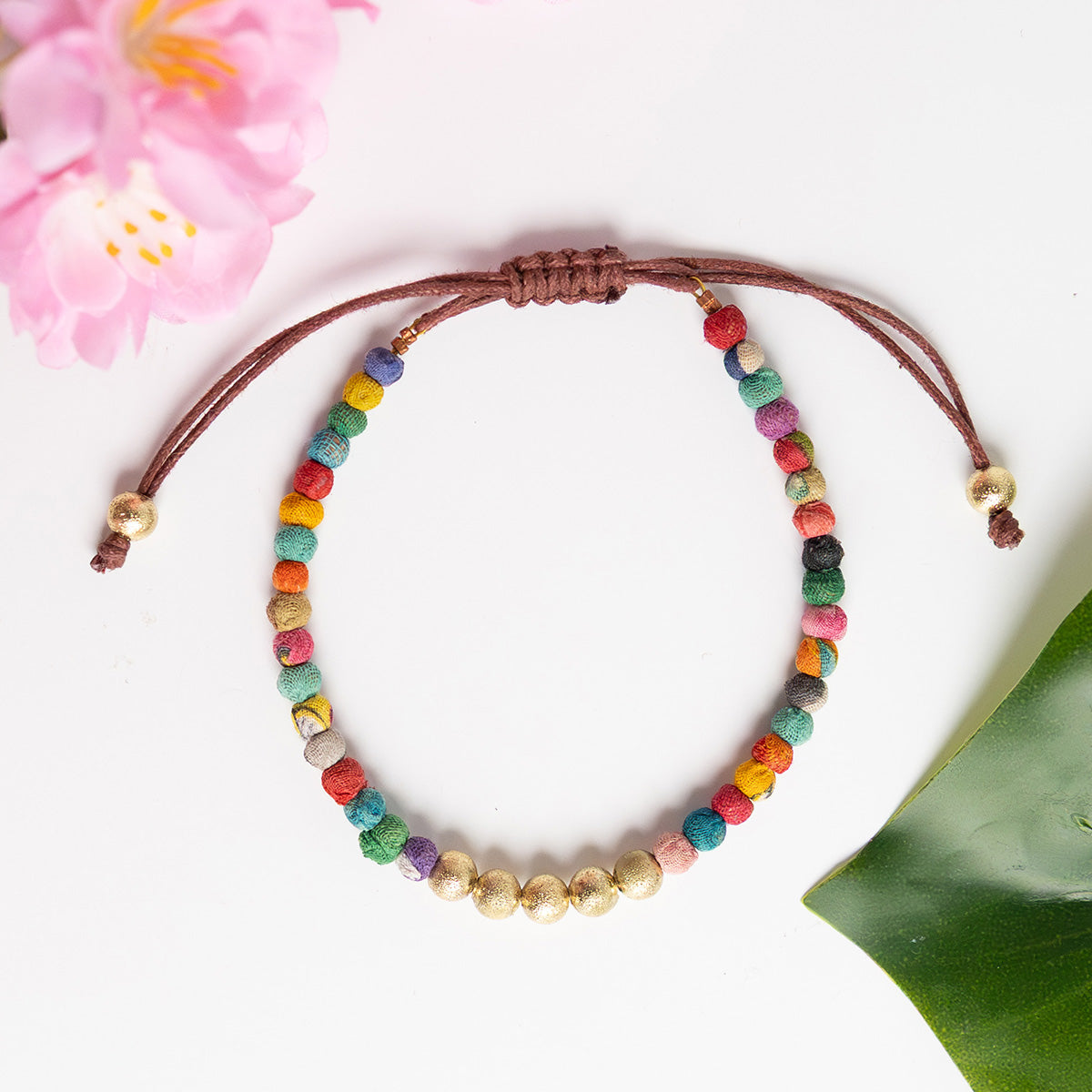 Kantha Milieu Gilded Slide Bracelet
