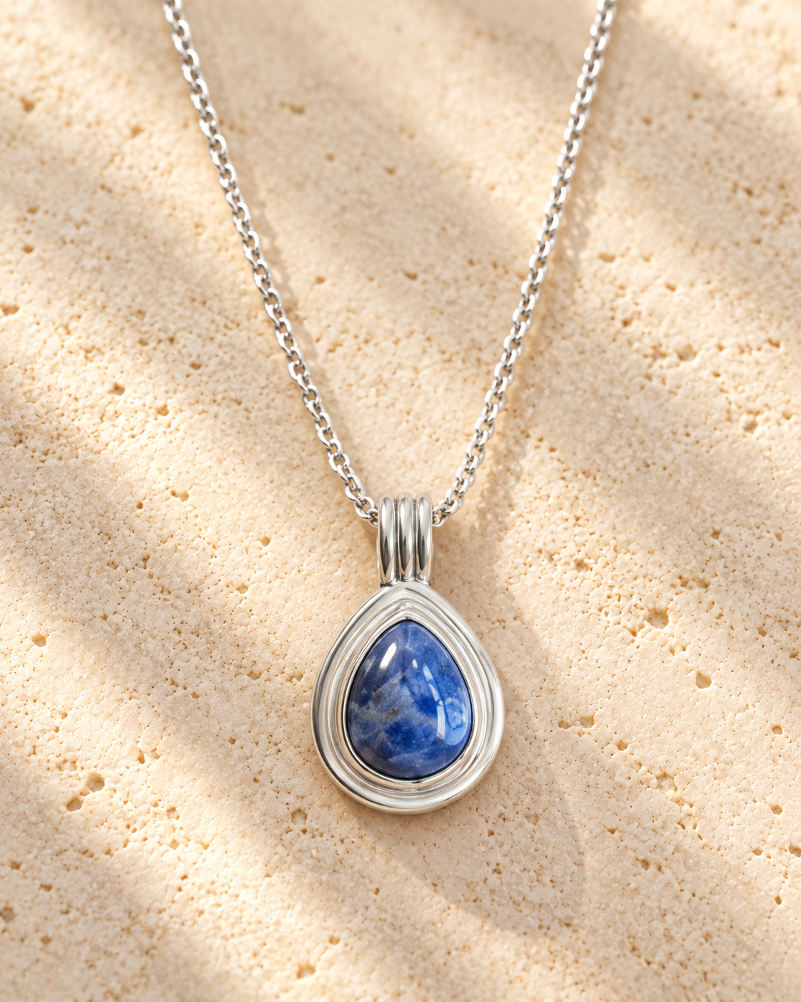 EXCLUSIVE  Sodalite Teardrop Necklace