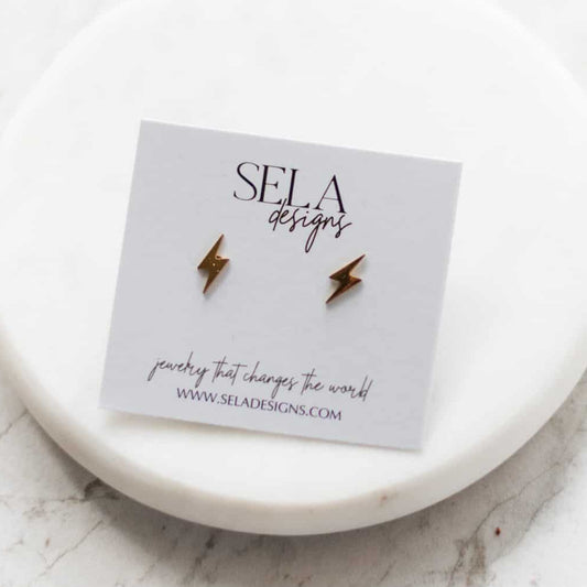 Bolt Stud Earrings