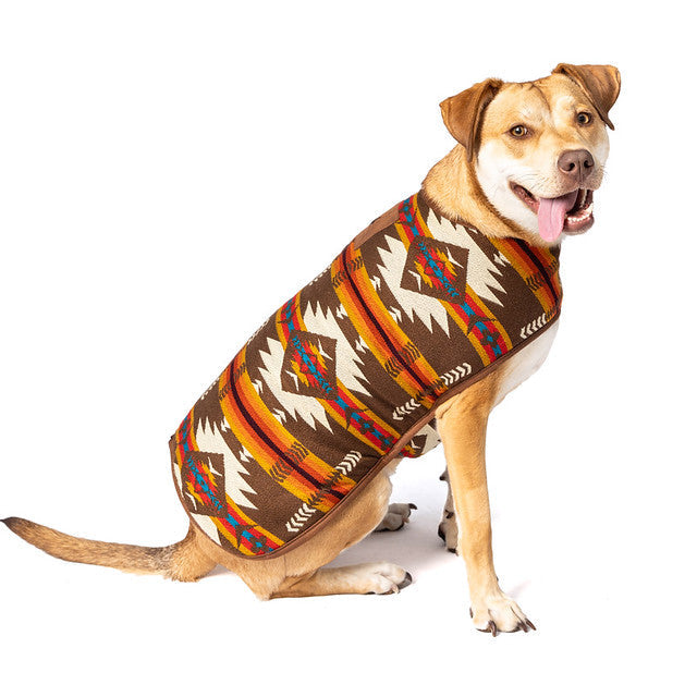 Brown Southwest Blanket Dog Coat