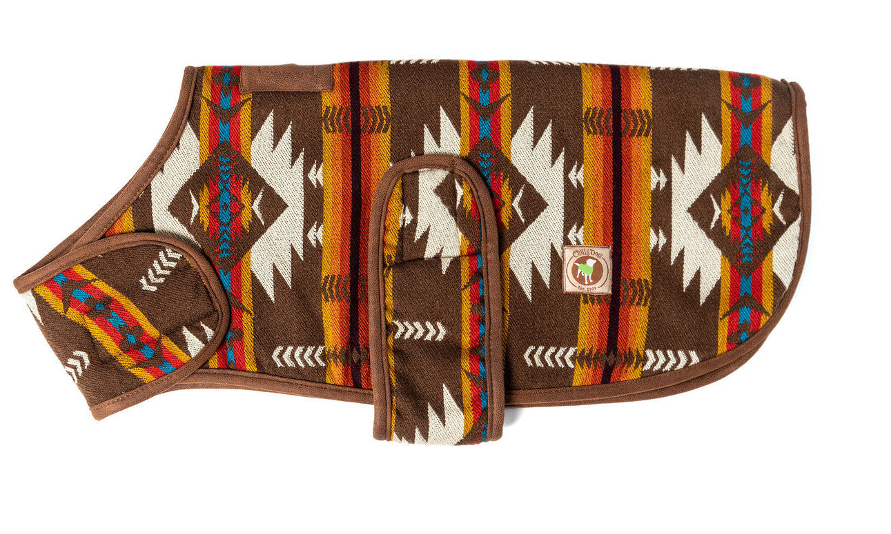 Brown Southwest Blanket Dog Coat