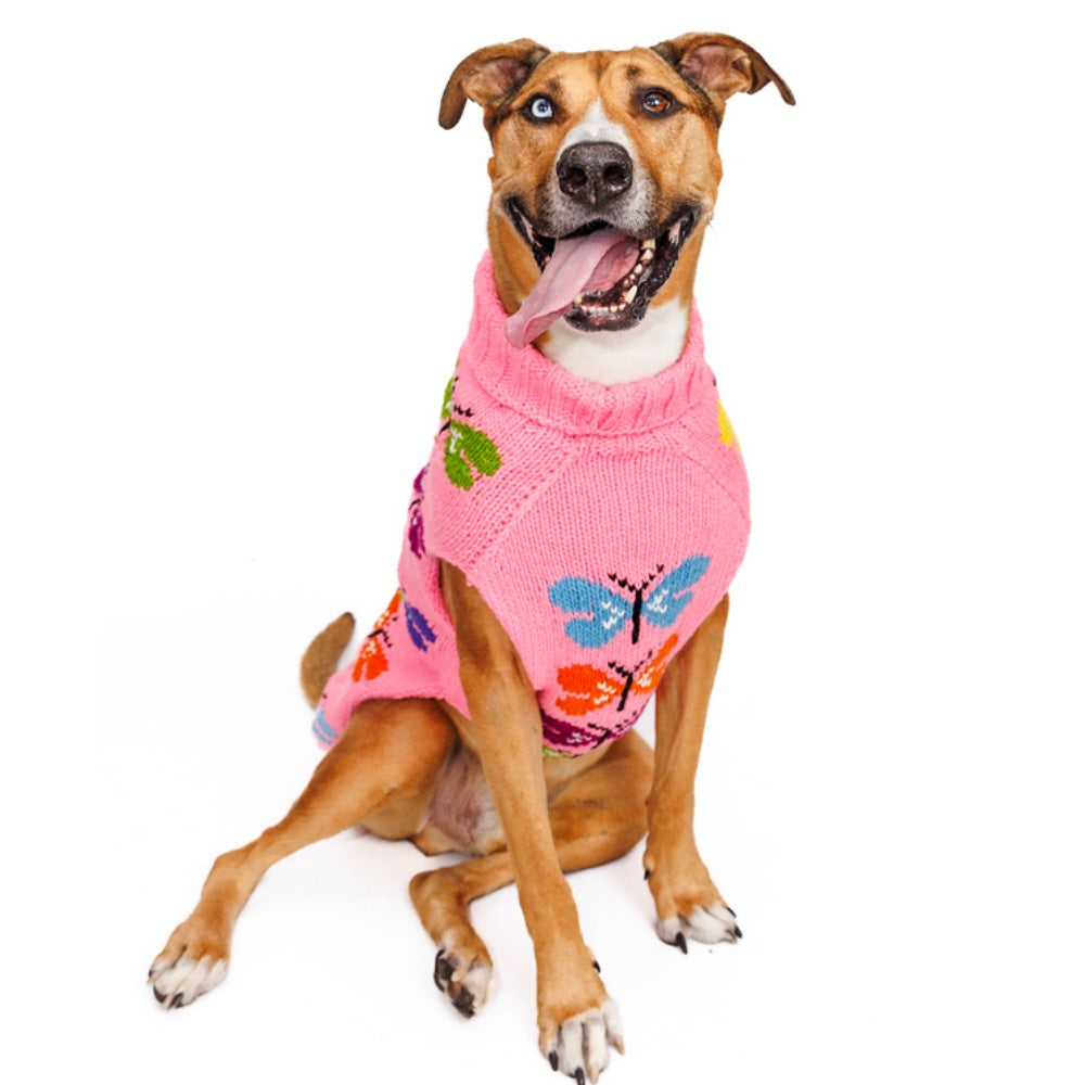 Butterfly Wool Dog Sweater