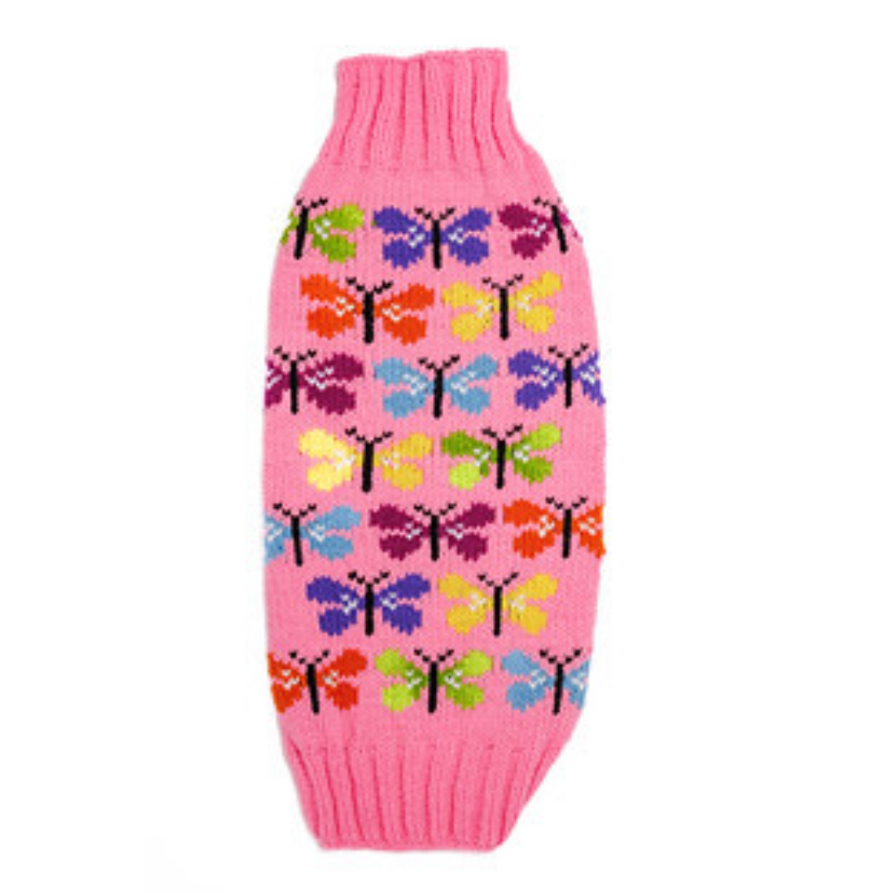 Butterfly Wool Dog Sweater