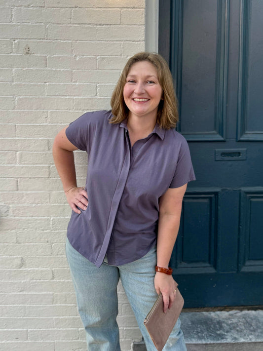 SAMARIA top in Dewberry