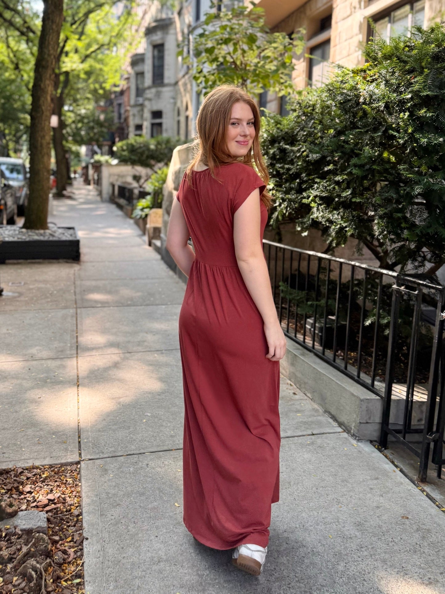 DINAH dress in Earthy Red ONLY $49 UNTIL SUNDAY