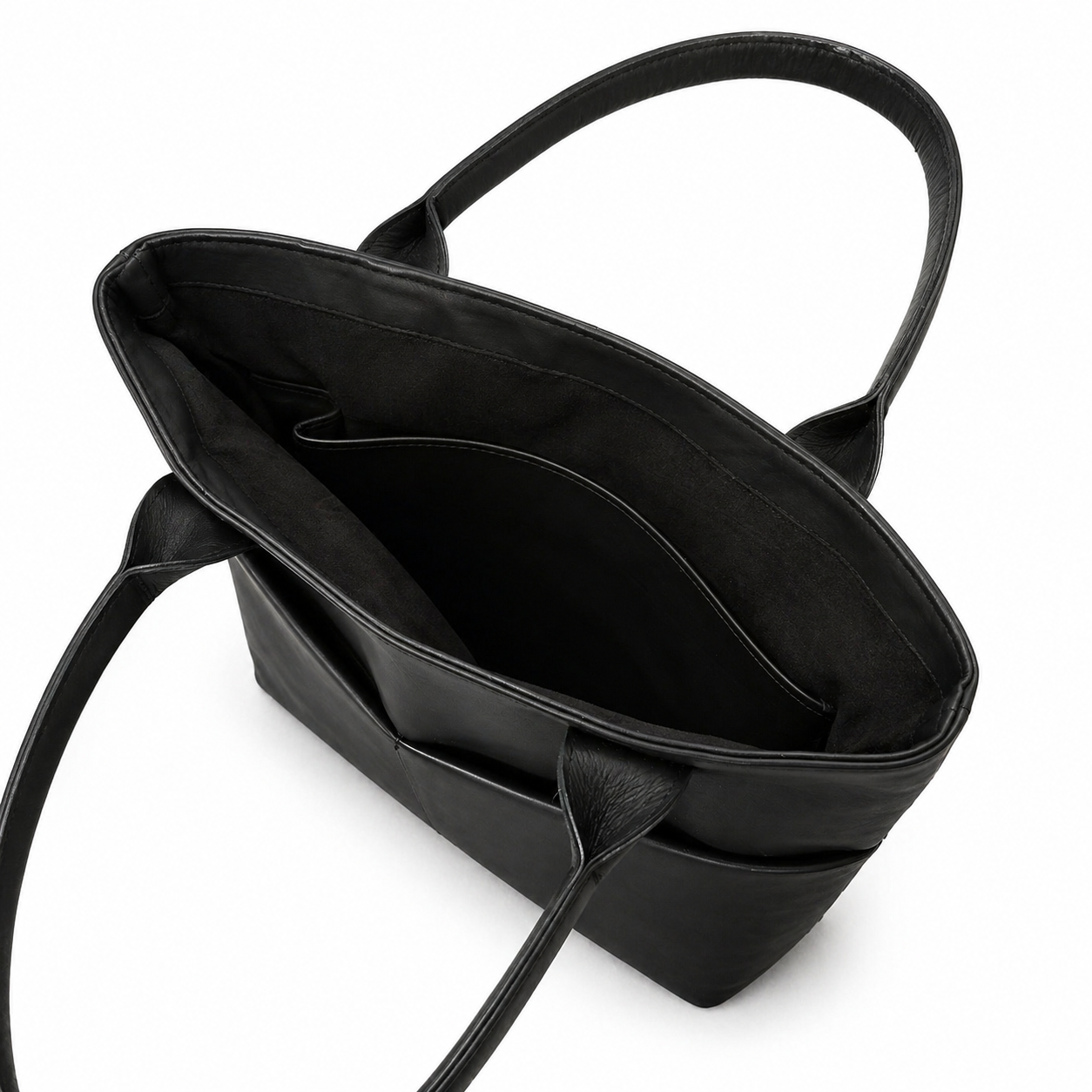 Classic Leather Tote Bag (Structured)