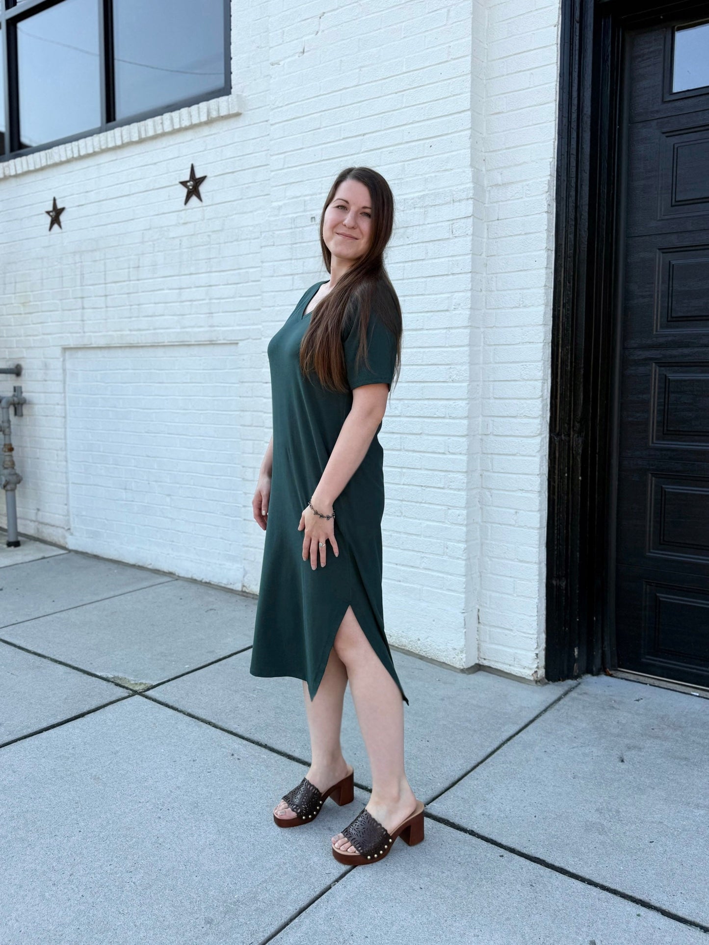 PALOMA dress in Deep Pine