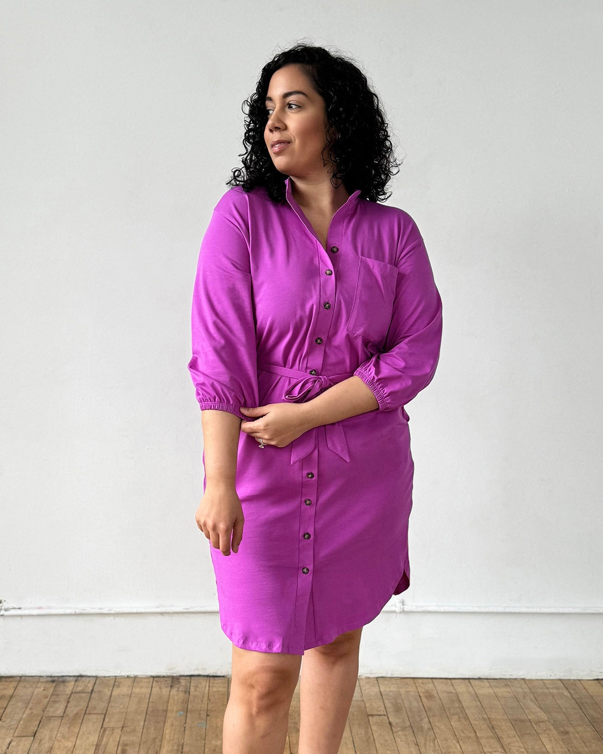 MILLIE dress in Magenta Bloom