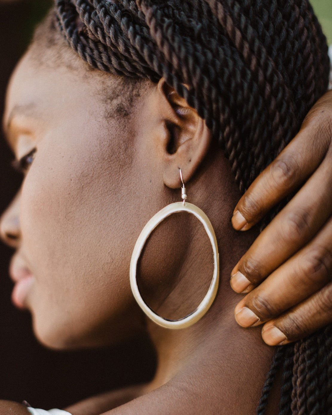 Horn Hoop Earrings