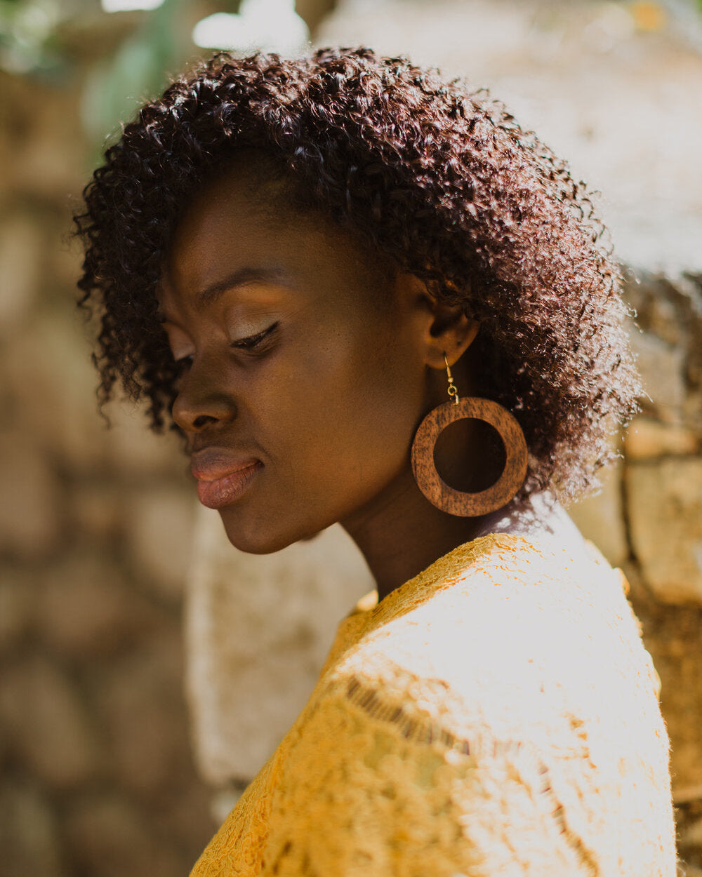 Makaya Earrings - Mahogany