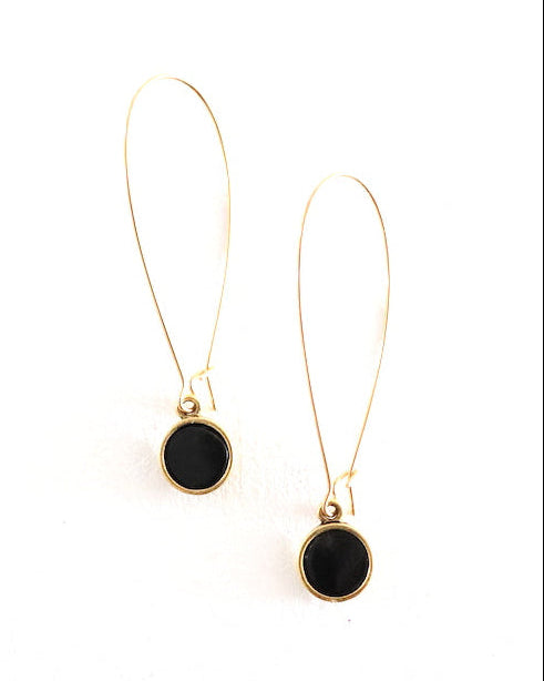 Angie Earrings - Gold Horn