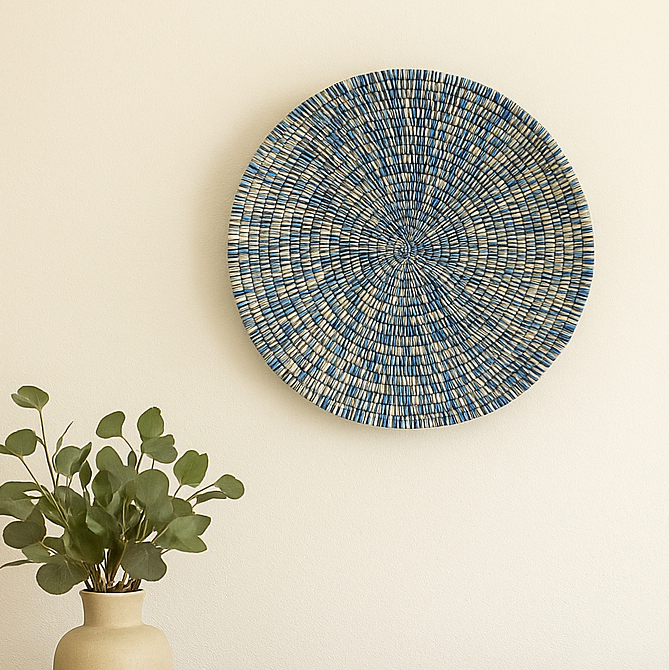 Blue Swirl Basket