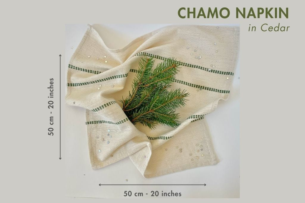 Chamo Handwoven Ethiopian Cotton Napkins | Set of 2