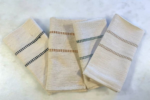 Chamo Handwoven Ethiopian Cotton Napkins | Set of 2