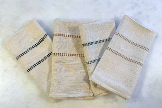 Chamo Handwoven Ethiopian Cotton Napkins | Set of 2