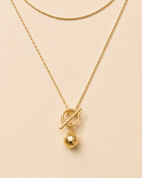 Convertible Wrap Necklace - Gold