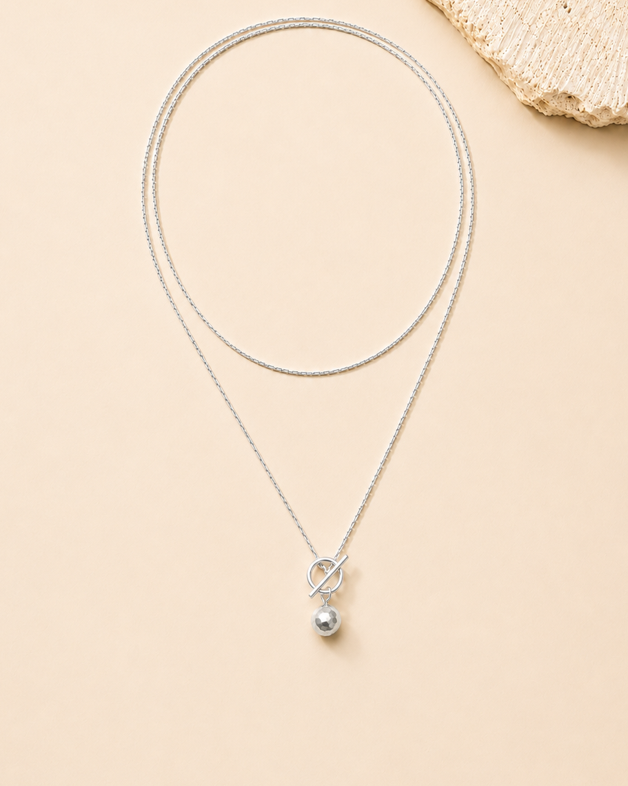Convertible Wrap Necklace - Silver