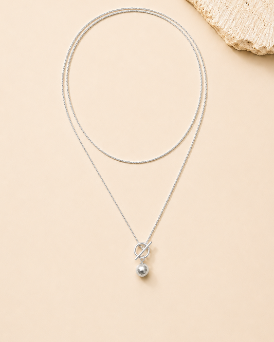 Convertible Wrap Necklace - Silver
