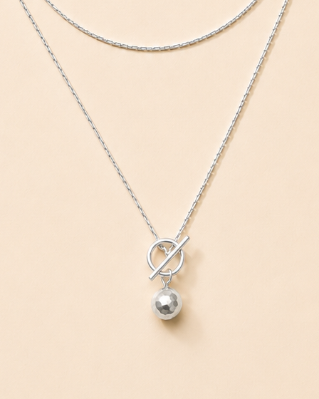 Convertible Wrap Necklace - Silver