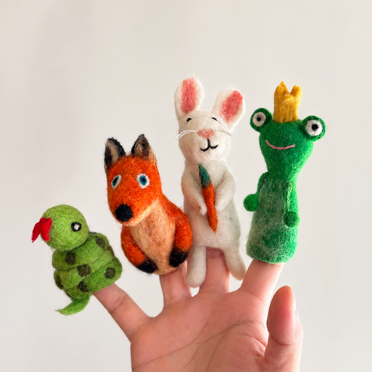 Woodland Animal Finger Puppet Set of 4