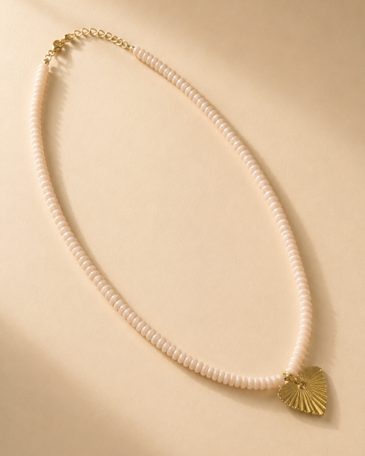 SAMPLE 401 Blush Heart Necklace