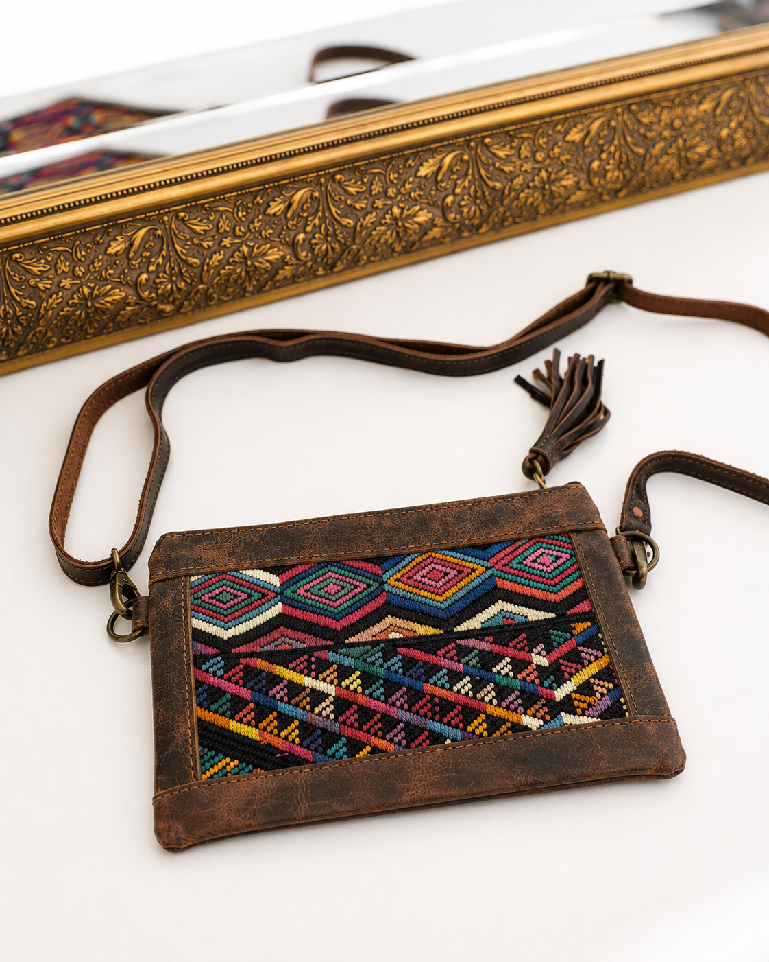 Mini Chocolate Huipil Crossbody 2