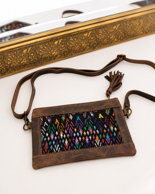 Mini Chocolate Huipil Crossbody 1