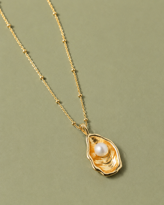 Oyster Necklace - Gold