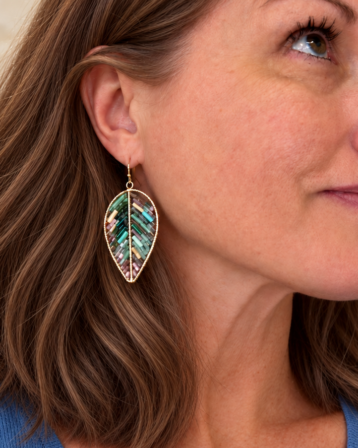 Exclusive - Leaf Earring and Bracelet Set