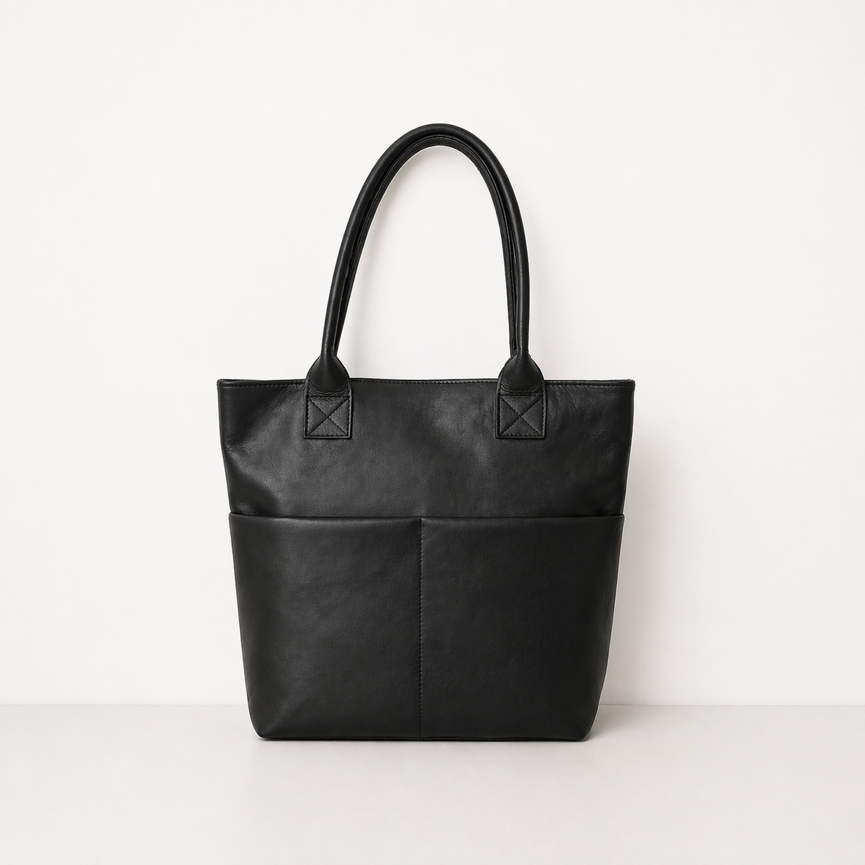 Classic Leather Tote Bag (Structured)