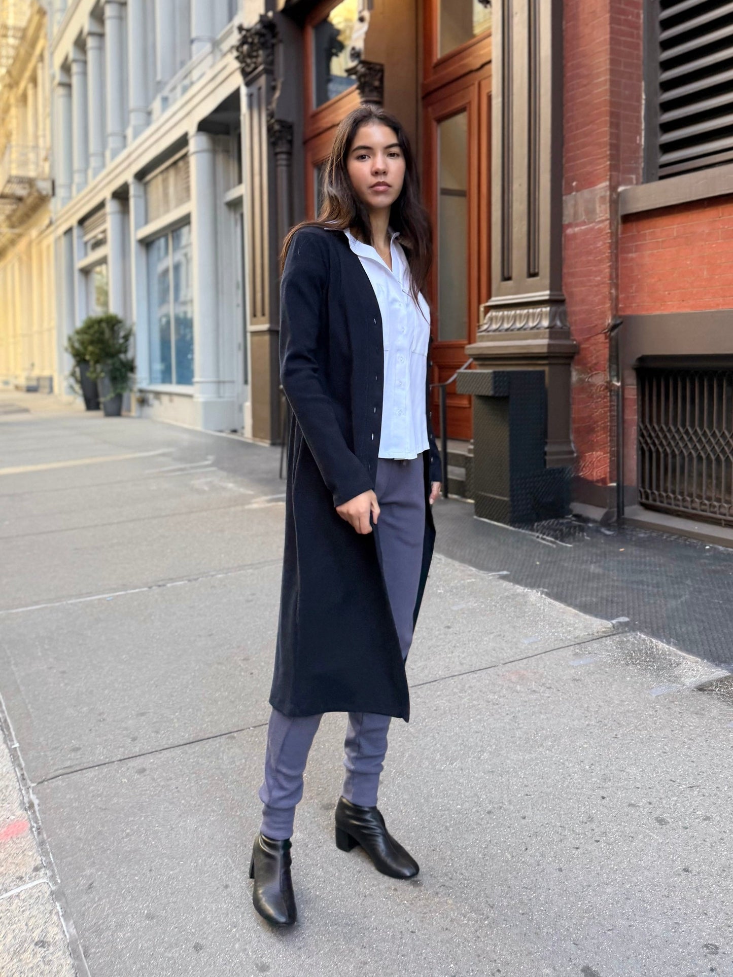 OWEN waffle knit joggers in Stonewash