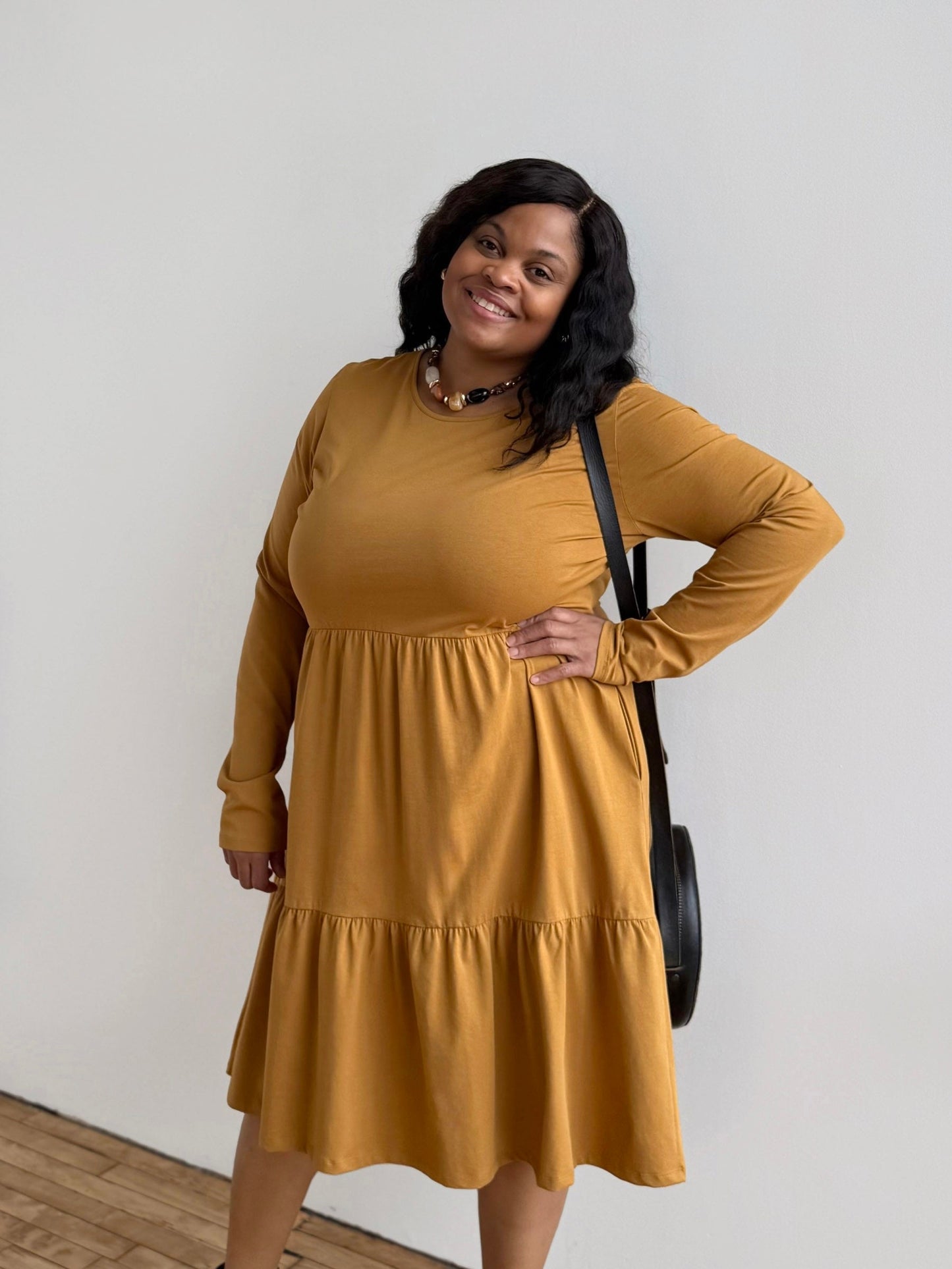 MAISIE dress in Light Amber