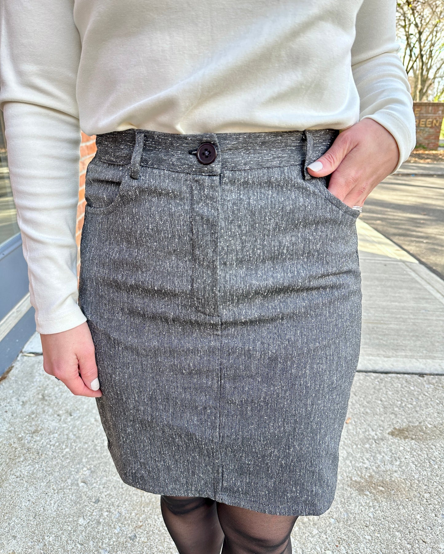 Tweed Mini Skirt