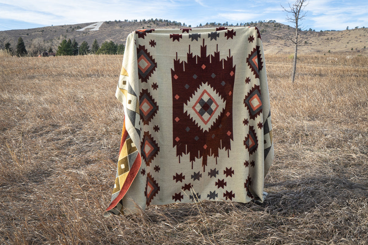 Andean Alpaca Wool Blanket - Western