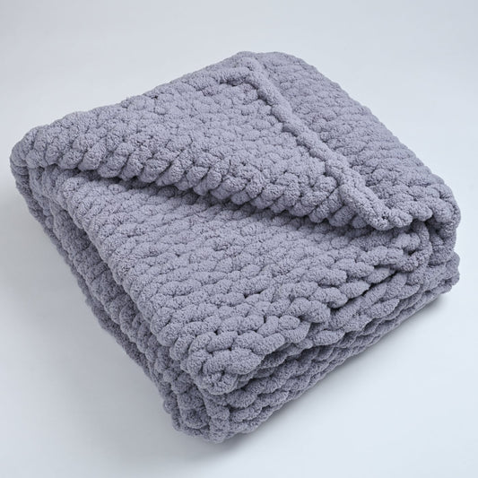 Woven Together Blanket in Slate Gray