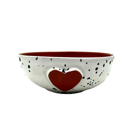 Calliope Heart Ice-Cream Bowls - Dalmation